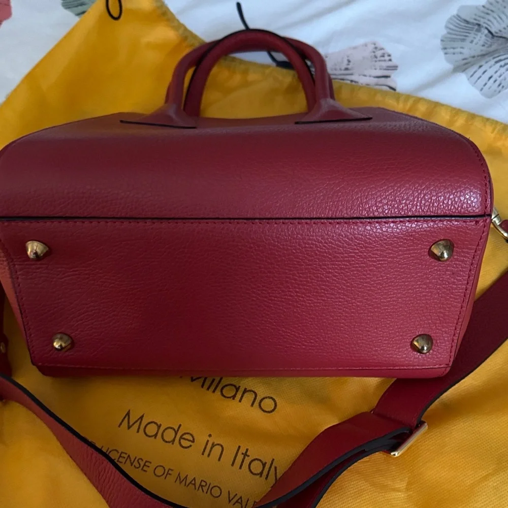 Valentino Deep Red Satchel - Picture 7 of 16